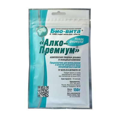 Бонификатор АЛКО-ПРЕМИУМ, вкусо-пищевая добавка, углеводный комплекс, 60 гр, Био-Вита