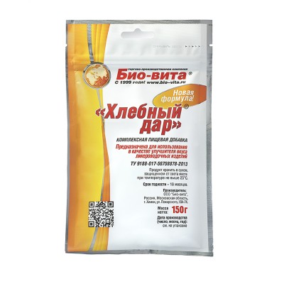 Бонификатор «ХЛЕБНЫЙ ДАР», комплексная пищевая добавка, 60 гр, Био-Вита