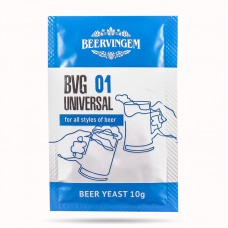 Пивные дрожжи Beervingem универсальные "Universal BVG-01", 10 г